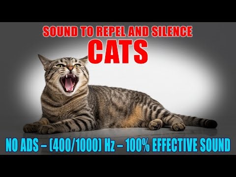 SOUND TO REPEL AND SILENCE CATS 🚫😺 100% EFFECTIVE ULTRASONIC REPELLENT