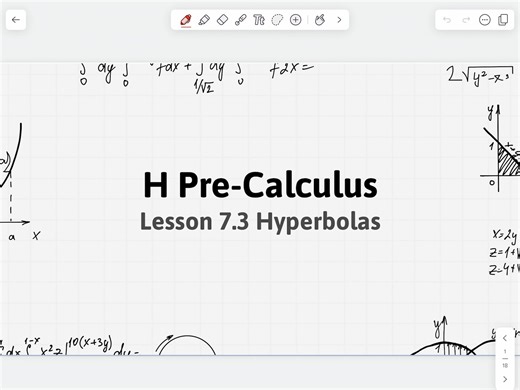 H Pre-Calculus - 7.3.V1 Hyperbolas