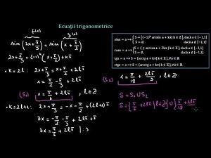 Ecuații trigonometrice (2) | Lectii-Virtuale.ro