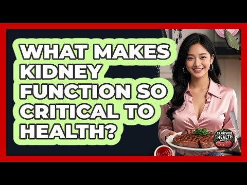 What Makes Kidney Function So Critical To Health?