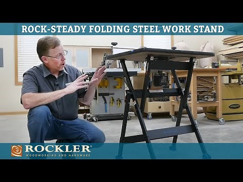 New Portable Work Table | Rockler Rock-Steady Folding Steel Stand