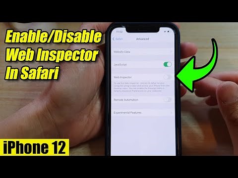iPhone 12: How to Enable/Disable Web Inspector In Safari