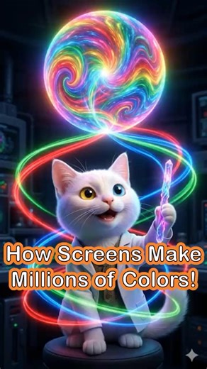 How Screens Make Millions of Colors! 📺✨ #shorts