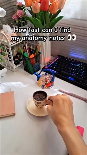 How fast can I find my anatomy notes 👀