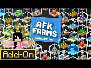 AFK Farms Add-On! 🌾 Earn Resources While Offline | Minecraft Bedrock