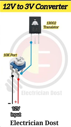12Volt to 3Volt Converter #shorts #youtubeshorts