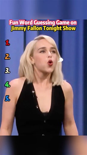 Fun Word Guessing Game on Jimmy Fallon Tonight Show.#FallonTonight #TonightShow