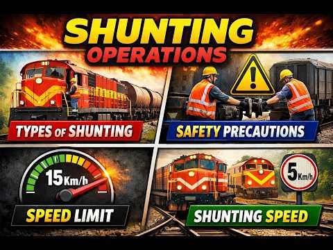What is Shunting ,shunting Types, Precautions & Speed. शंटिंग क्या है , प्रकार, सावधानियाँ और स्पीड