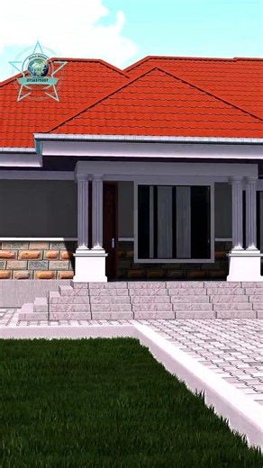 Check out this 4 bedroom bungalow design For plan call/whatsapp +254716379207