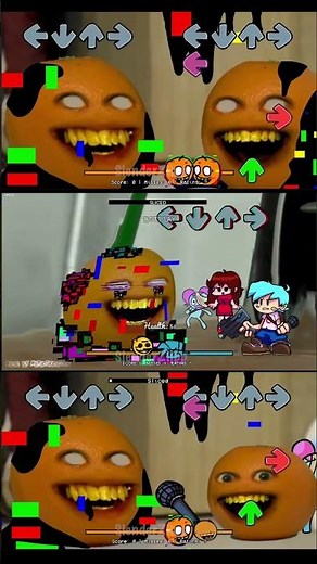 Sliced but everyone sings it - Orange glitched mod - Friday Night Funkin' Game