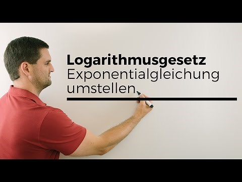 Logarithmusgesetze, Exponentialgleichung mit e hoch x umstellen | Mathe by Daniel Jung
