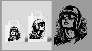 Girl Biker Chick SVG Bundle: Rocker Woman Cut Files (digital Download) - Etsy