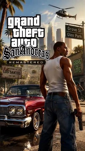 Gta 5❌️Gta San Remastered ✅️ #gtav #gaming #viral #gta #gta6graphics#trendingshorts