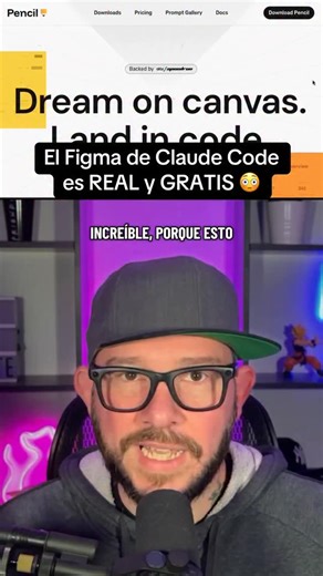 El Figma de Claude Code ya está aquí: Pencil y GRATIS 🚀 #claude #ia #figma #pencil #developer | Javiwebdesign