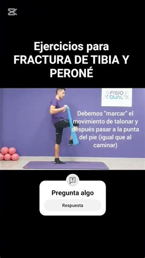 Exercises for Tibia and Fibula Fractures #physiotherapy #sport #gym #health #madrid