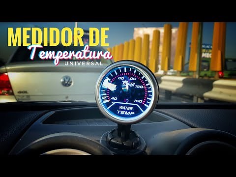How to install and what is the universal car temperature gauge used for?