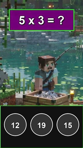 😂 AFK Fishing Prank! Never go AFK! 5x3=? #Minecraft #Prank