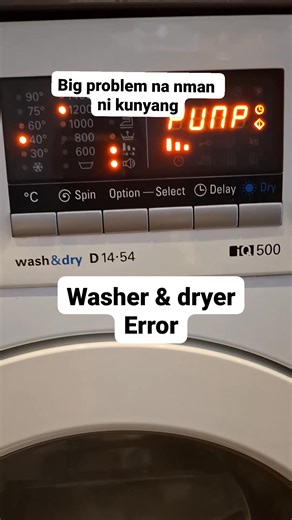 12 reactions · 16 comments | Washer and dryer error Code PUNP E 06 door locked #reels #viral #Siemens | JL Ed Pajara | Facebook