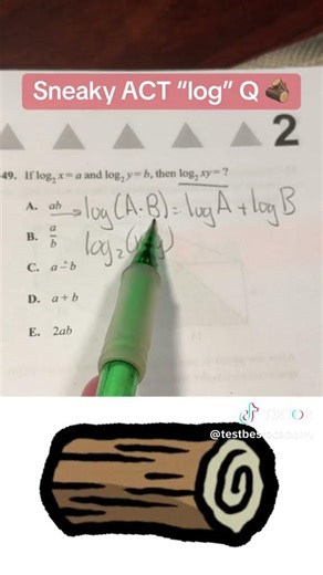 Knowing the formula makes all the difference! The formula written is the “Product Rule” for logs.