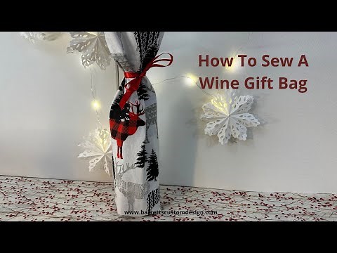 How To Make A Wine Bottle Gift Bag