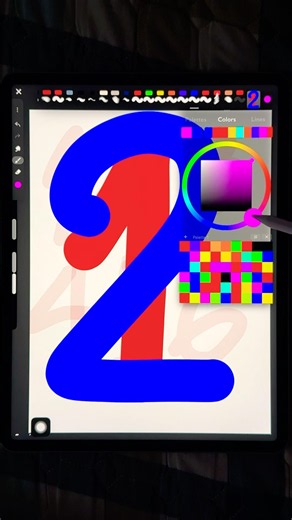 123 Number Counting Drawing on iPad 📱