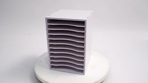 Desktop Organizer, Vertical Desktop Sorter, Literature Organizer Sorter Paper Organizer Storage File Sorter Mail Center Magazine Holder, Classroom Mailbox Paper Storage (11 Compartment-Black)