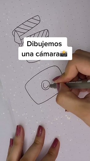 Cómo dibujar una cámara paso a paso | Tutorial de dibujo