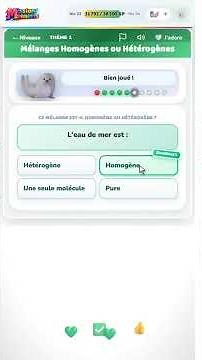 Mélanges Homogènes ou Hétérogènes - Jeu éducatif gratuit | Mission Révisions