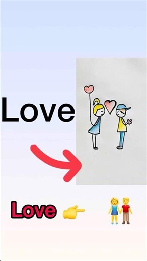 How to drawing couple use love #easydrawing #cuple