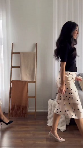 Silk that moves with you — four ways to style this dreamiest polka dot skirt 🖤 Proud to partner with @daisysilk.official, where comfort meets timeless elegance. Here’s how I styled their Polka Dot Silk Midi Skirt in Champagne — because true luxury is versatile. ✨ Enjoy 15% off with promo code: lacaterine15 ✨ #DaisySilk #RedefineLuxury #MidiSkirt #PolkaDot #HolidayStyle #OutfitInspo | La Caterine
