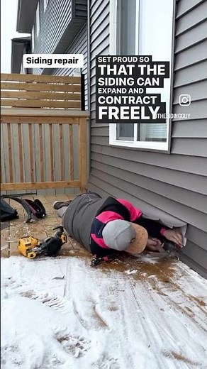 Replacing a piece of vinyl siding after a deck was built