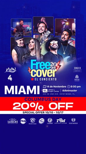 Compra ya tu entrada con la promo del Columbus Day y vive un Free cover para la historia | Free Cover Venezuela