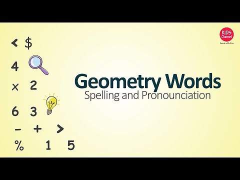 Geometry words | Geometry vocabulary | Kids Channel