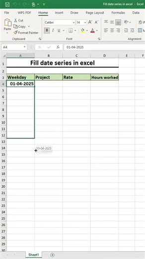 MS Excel- Adding dates, series like a Pro- Advance level-Daily Used #excel