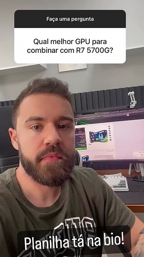 Melhor placa de video para o Ryzen 7 5700G!!