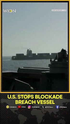 US-Iran War: US Forces Disable Vessel Trying To Breach Iran Blockade | WION SHORTS