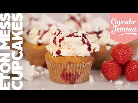 Eton Mess Cupcake Recipe & Full Tutorial | Cupcake Jemma