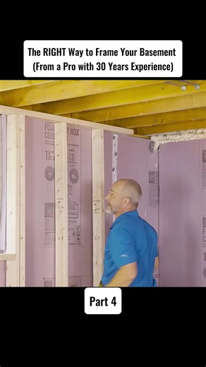 The RIGHT Way to Frame Your Basement (From a Pro with 30 Years Experience) #frame #basement #build #wood #diy