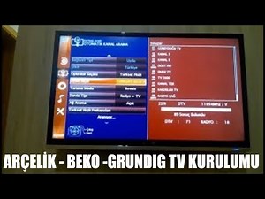 Arçelik Beko smart tv kanal arama kanal ekleme full kurulum
