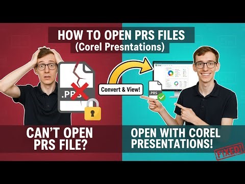 How to Open PRS Files (Corel Presentations)