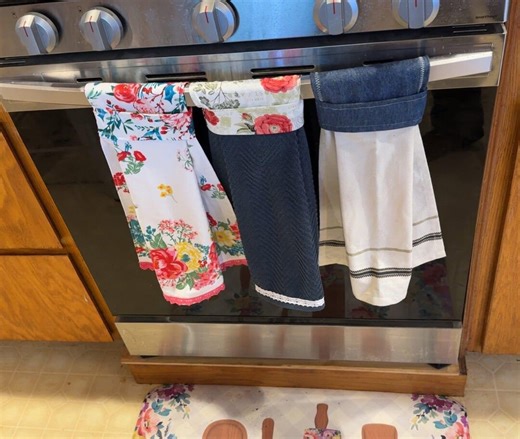 Handmade Decorative Hanging Kitchen Dish Wrap Towel, Stove/oven Handle Towel, Refrigerator or Dishwasher Handle Towel, No Buttons/ties - Etsy