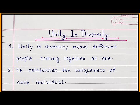 10 Lines Essay On Unity In Diversity | Essay On Unity In Diversity In English | Unity In Diversity