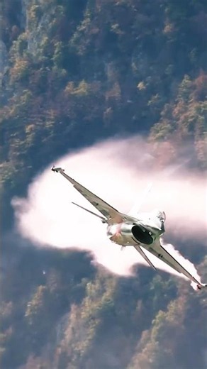 This Giant RC F-16 Leaves a Trail of Fire in the Alps! 🔥✈️