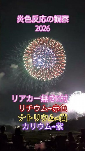 【化学基礎】炎色反応野外観察 【実験】#炎色反応 #足利花火
