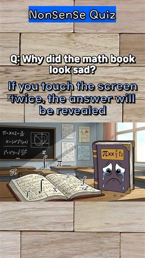 Why Did the Math Book Look Sad? #Funny #Joke #Shorts