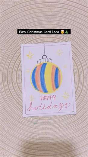 DIY Unique Christmas Card Idea ⭐️ Cute and Easy Christmas Gift #shorts #christmascard #christmas2025