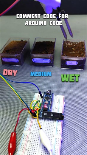 Arduino soil moisture monitor project #arduino #esp32 #arduinoproject #tech