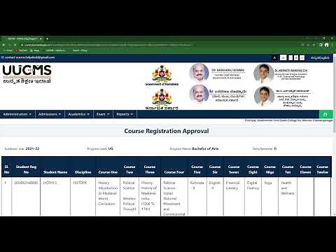 UUCMS : How to approve student course registration (Principal login) #uucms