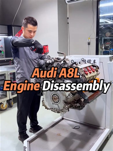 Audi A8L Engine Disassembly #Engine #Assembly #tiktok #car #tiktokshop #fpyシ #fpy #auto #cars #Audi #A8L