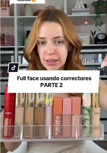 Respuesta a @belenllera Full face de maquillaje usando solamente correctores👀🤭 #fullface #fullfacemakeup #makeupchallenge #marionaferre
